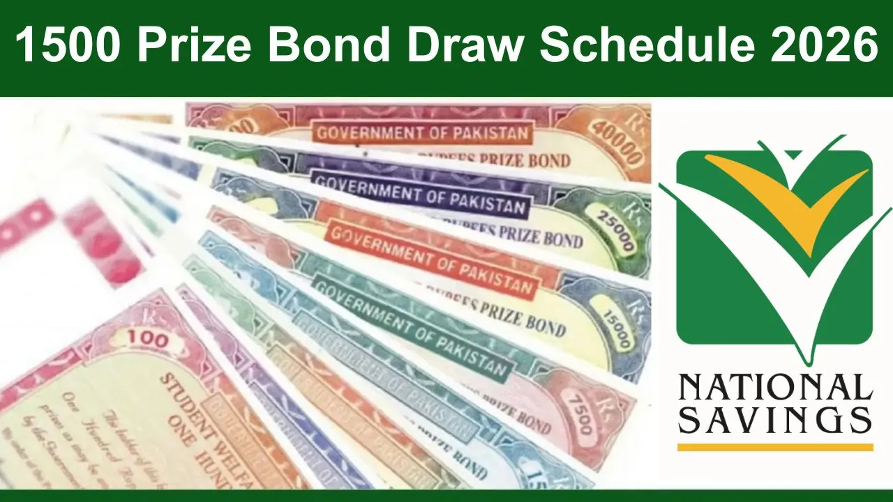 1500 Prize Bond Draw Schedule 2026 – Complete Dates, Cities & Prize Details