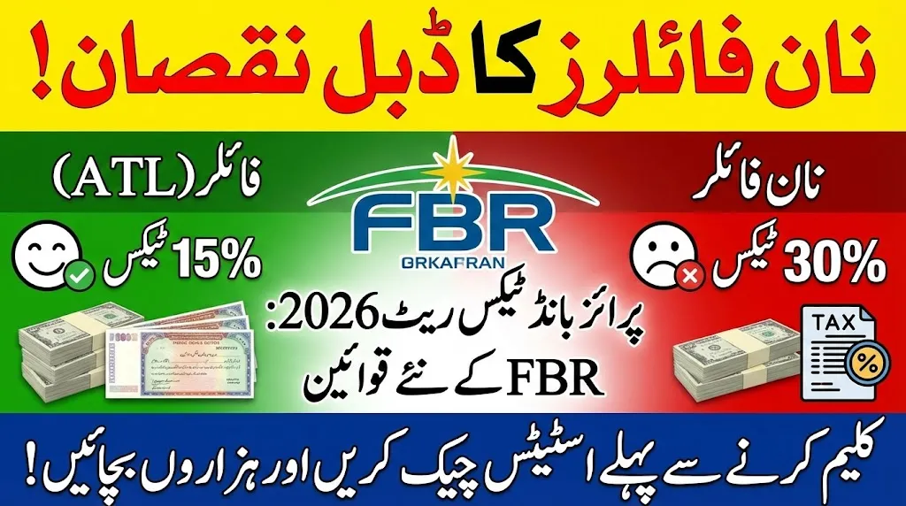 Prize Bond Tax Rate for Filers and Non-Filers 2026 – Latest FBR Rules Explained